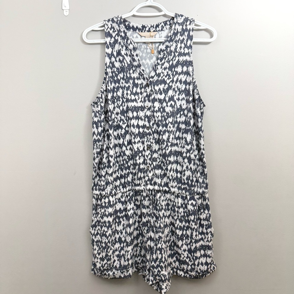 Banana Republic Graphic Sleeveless Romper sz 8